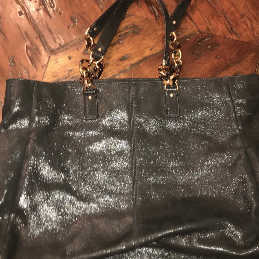 Gorgeous black Sequin Leather Fendi Shoulder bag